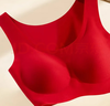 都市丽人本命年新年内衣女无尺码无钢圈红色文胸抗菌无痕背心式胸罩2B06B6 实拍图