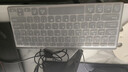 B.O.W航世 HD098C 超薄便携静音双模键盘 无线蓝牙妙控外接ipad电脑手机平板充电办公键盘 灰黑 实拍图