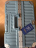 左汀行李箱铝框拉杆箱加厚结实抗压旅行箱登机箱大容量学生密码箱皮箱 浅灰蓝 28英寸 ，适合7-15天长途旅行 实拍图