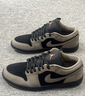 耐克官方AJ1板鞋男 Nike2025冬季新款Air Jordan 1黑棕低帮复古休闲鞋 IB7109-005 40.5 实拍图