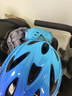 统步轮滑护具自行车骑行儿童溜冰鞋旱冰鞋滑板车头盔护具套装 蓝 实拍图