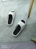 回力居家男士拖鞋室外穿四季防滑臭沙滩凉拖鞋HL02331白黑色42-43码 实拍图