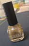 SweetCoolDou免烤指甲油显白快干持久不可撕拉亮晶晶金色阳光CDL095 实拍图