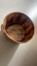 香柏木碳化足浴桶实木洗脚盆保温加厚木质泡脚桶家用养生按摩木盆 26cm 碳化双耳（无赠品） 实拍图