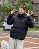 卡帕（Kappa）复古运动羽绒服情侣男女冬连帽550蓬防寒保暖棒球服 K0EZ2YY01D 实拍图