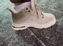 回力（Warrior）官方雪地靴子男鞋冬季加绒保暖工装高帮棉鞋男士马丁靴卡其加绒42 实拍图