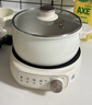 美的（Midea）电煮锅 电火锅 电热锅 电炒锅 分体式可拆洗 2.6L小电锅 学生宿舍多功能锅泡面锅 XZC2088S 配蒸笼 实拍图