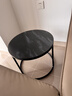 顺冠茶几客厅茶台仿岩板创意北欧茶桌现代小户型简约圆形小桌子极简型 【送货上门】黑架-70白纹+50黑纹 实拍图