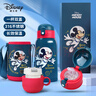 迪士尼（Disney）儿童保温杯吸管直饮杯316不锈钢大容量带杯套双盖水杯650ml米奇 实拍图