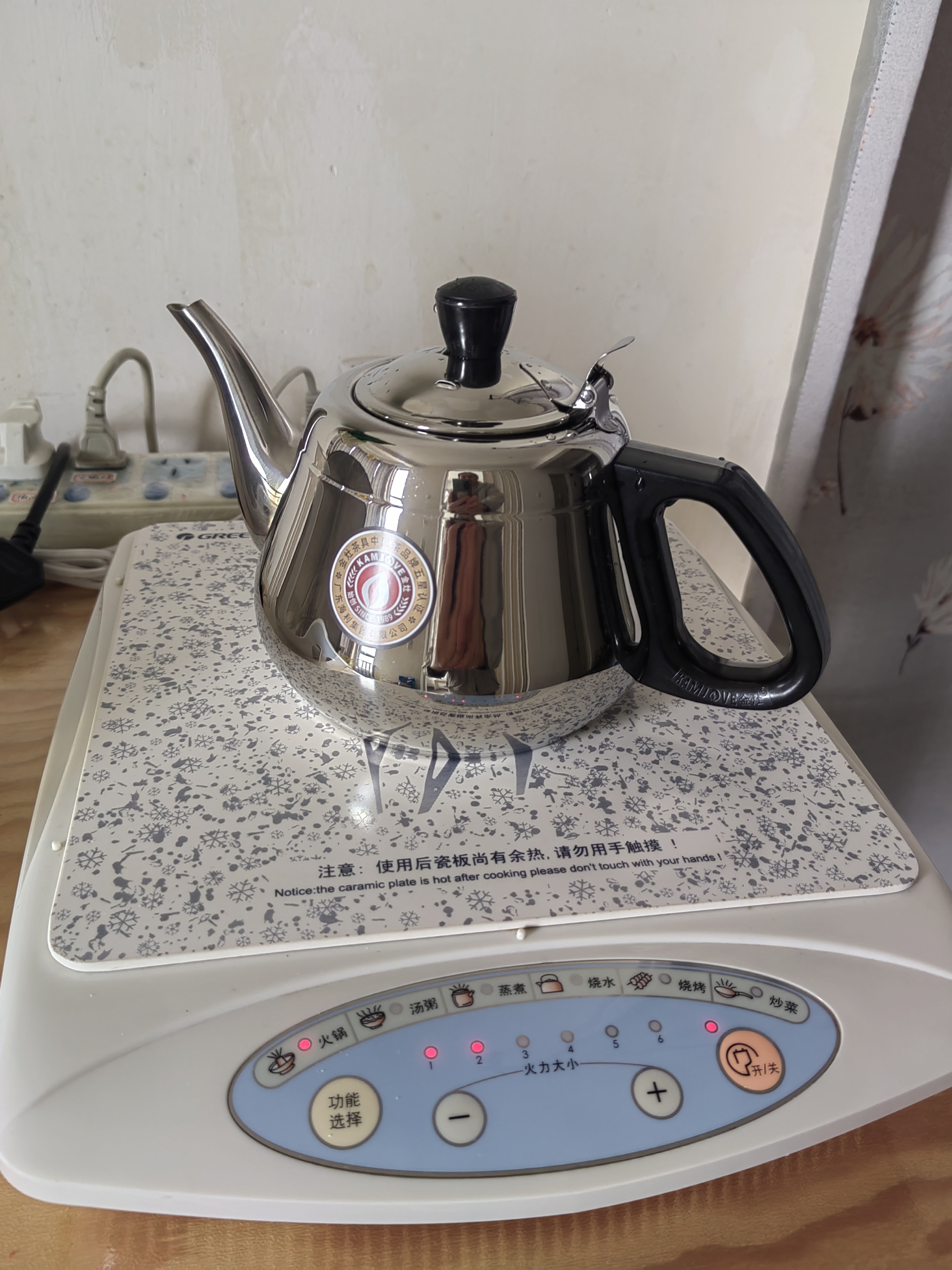 金灶（KAMJOVE）304不锈钢平底电水壶电磁炉茶具消毒锅单壶【非整套产品】 M160电磁水壶  1L 实拍图