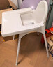 宜家（IKEA）ANTILOP安迪洛高脚椅宝宝餐椅婴儿餐椅儿童椅学坐椅多功能椅子 白色含托盘 实拍图