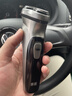 映趣电动剃须刀男士刮胡刀充电便携三刀头轻便旋转式七夕情人节礼物胡须刀迷你生日送爸爸男友老公须刨 暮光银普通装 实拍图