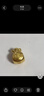 金小貅黄金转运珠女足金999福袋吊坠3D硬金钱袋路路通送女友礼物宝宝金 0.5g,福袋转运珠 实拍图