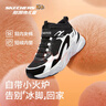Skechers斯凯奇儿童秋冬休闲男女童二棉鞋轻质加绒保暖靴405222L/302583L 女童/黑色/白色/BKW 36 实拍图