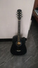 维卡斯（WEIKASI）民谣吉他初学者木吉他单板新手入门练习琴guitar吉它学生男女乐器 38英寸纯黑色+礼包【初学推荐】 实拍图