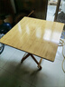 折叠桌餐桌家用小户型吃饭桌简易租房出租屋正方形小方桌子便携式 胡桃+黑架【60*60*55cm】 实拍图