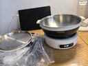LOTOR便携式电煮锅折叠锅出差露营旅行锅迷你小型分体式电火锅泡面锅煮面锅多功能小电锅 1.2L 米白色 实拍图