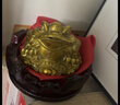 缤越黄铜金蟾招財摆件铜金蟾蜍三足金蟾金蝉摆件客厅玄关摆件开业礼物 实拍图