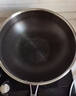 炊大皇炒锅304不锈钢有钛炒菜锅煎锅平底不粘炒锅32cm 可立可视盖不挑灶 实拍图
