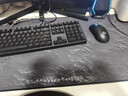 镭拓（Rantopad）H7+ 包边游戏鼠标垫 超大号提花桌垫 加厚键盘垫 坐标深灰 实拍图