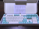 CHERRY 樱桃KC200 108键有线机械键盘 商务办公家用游戏键盘 PBT键帽全尺寸键盘键鼠套装 青白薄荷味 红轴 实拍图