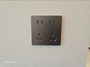 公牛（BULL）开关插座 G12系列一位电脑六类插座G12T102B 星空灰暗装 实拍图