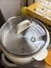 九阳电饼铛家用电火锅304不锈钢0涂层多功能锅烙饼锅三明治机 煎烤烙涮煮一体电炒锅烤肉锅炒菜锅GK339 30cm大烤盘丨60mm加深丨JK30-GK339 实拍图