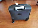 汉客万向轮拉杆箱男女商务旅行箱小行李箱子登机箱密码箱16英寸黑色 实拍图