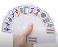 望京扑克（Wangjing Poker）麻将牌PVC麻将纸牌塑料防水144张迷你旅行便携无声麻将套装  实拍图