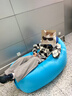 爱拉屋优充气沙发音乐节户外沙发露营懒人充气沙发便携气垫床自动空气床 大号蓝色【含收纳袋】 实拍图