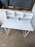 悦美妙电脑桌台式学生简易书桌书柜书架一体写字桌子家用办公学习桌 【店长主推-单桌款】暖白色100CM 实拍图