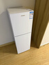 HYUNDAI（韩国现代）小冰箱迷你小型家用冷藏冷冻宿舍出租房办公室双开门二门电冰箱节能省电 118L白【行业热卖+店铺热卖】 实拍图