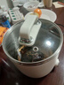 利仁（Liven）电煮锅不锈钢学生锅小型无涂层泡面锅304不锈钢内胆小电锅宿舍用1-2人煮面锅蒸煮一体电蒸锅小火锅 2L+配蒸屉+0涂层+两档火 实拍图
