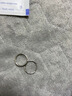芯奢S999足银耳环女士2026新款养耳洞素圈耳圈耳钉纯银设计高级感耳饰 8MM【2只装】【适合耳骨佩戴】 实拍图