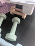 Keep哑铃女士男士健身家用彩色浸塑环保手铃亚铃全身塑形水蓝2kg*2 实拍图