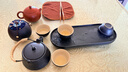 京东京造  旅行茶具 套装功夫茶具便携收纳黑陶浪韵山7件套 实拍图