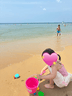 梵迪拉（F.DYRAA）儿童泳衣女童连体公主裙可爱女孩泡温泉幼儿宝宝游泳32643粉色L 实拍图