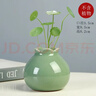 陶瓷小花瓶干花满天星创意哥窑水培绿萝花瓶摆件客厅插花家居装饰 YS-新哥窑-石榴瓶(绿色) 实拍图
