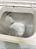 小鸭迷你双桶洗衣机家用小型双缸半自动婴儿童洗脱两用 4.5公斤白色加厚款【蓝光+强劲动力+洗脱两用 双缸 实拍图
