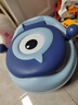 世纪宝贝（babyhood）大眼仔座便器 儿童小马桶坐便器 男女宝宝便携小便盆 PU软垫107蓝 实拍图