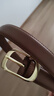卡帝乐鳄鱼女士皮带韩版装饰休闲牛皮腰带简约百搭针扣裤带女友新年礼物 实拍图