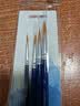得力（deli）4支单号3/5/7/9水粉画笔油画笔油画专用笔画笔画刷写生油画蓝色73867 实拍图