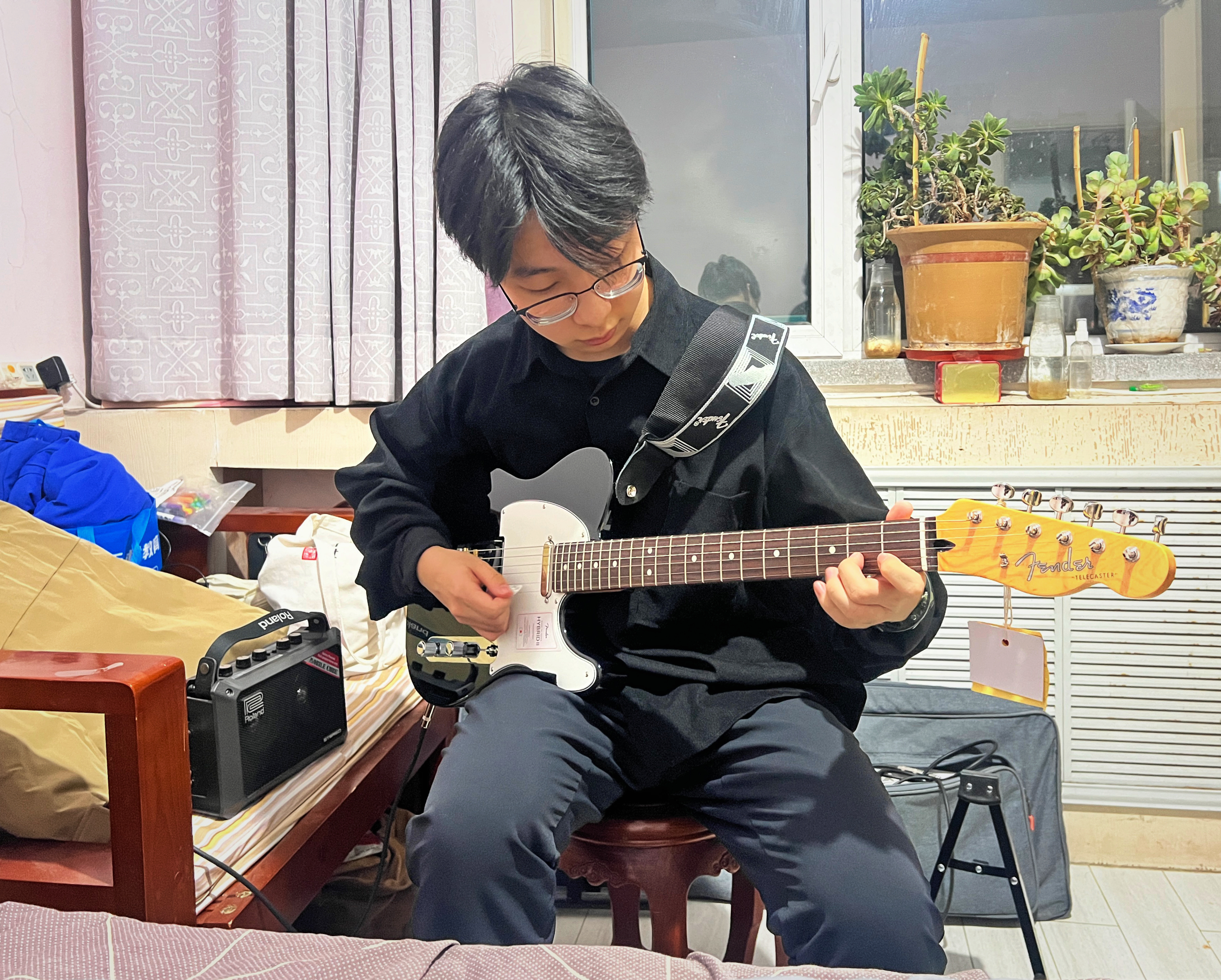 FENDER纷达 日产 Hybrid II 第二代融合系列 Telecaster 电吉他 5660100306 黑色 实拍图