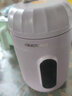 双狐煮粥神器电炖锅迷你电煮饭锅电炖杯隔水炖盅全自动熬粥炖汤盅快速煮粥锅煲汤锅 【不锈钢内胆】淡雅紫整机+炖盅+蒸笼 1.4L 实拍图