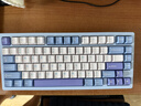 WOB rainy75客制化键盘三模铝坨坨机械键盘cnc电脑无线蓝牙游戏电竞外设雨 雪月蓝-电泳-RGB/紫薇轴/钢化玻璃 实拍图