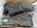 安踏男鞋运动鞋男春冬季男士软底网面透气跑步鞋休闲鞋皮面防水鞋子男 【热卖推荐款春季新款男鞋】黑色 39 （6.5码） 实拍图
