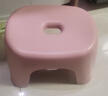 换鞋凳小凳子座椅小板凳可叠放加厚塑料凳高级感儿童学生寝室矮凳 樱花粉1个 实拍图