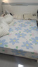 艾薇 床单单件 被单床罩单件双人被单磨毛床单 蓝色花开 230*250cm 实拍图