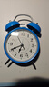 闹钟学生专用复古机械打铃大音量家用时钟可充电起床神器男孩女孩儿童自律时间管理闹铃小钟表 蓝色4寸【送电池】 干电池 实拍图