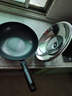 美厨（MAXCOOK）炒锅铁锅 带盖32cm无涂层精铁炒菜锅氮化 燃气电磁炉通用MCC4589 实拍图